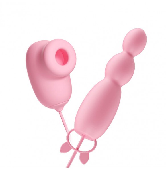 MizzZee - Suction Anal Bead Vibrator (USB Power Supply)